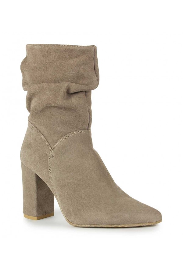 Zamszowe botki Imala cappuccino