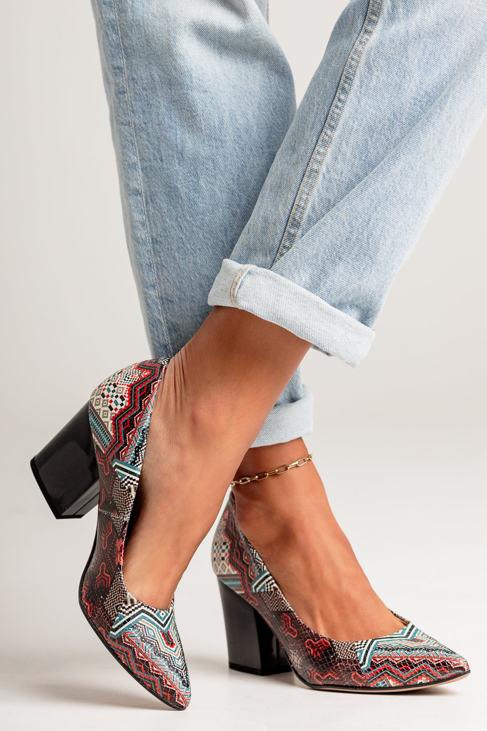 Czarne czółenka Tessa