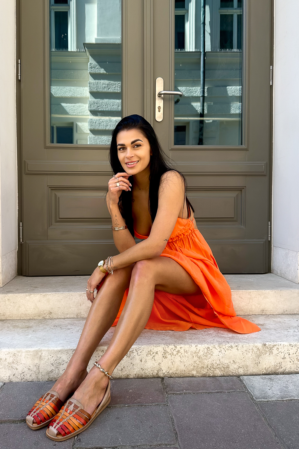 Kolorowe sandały Monako