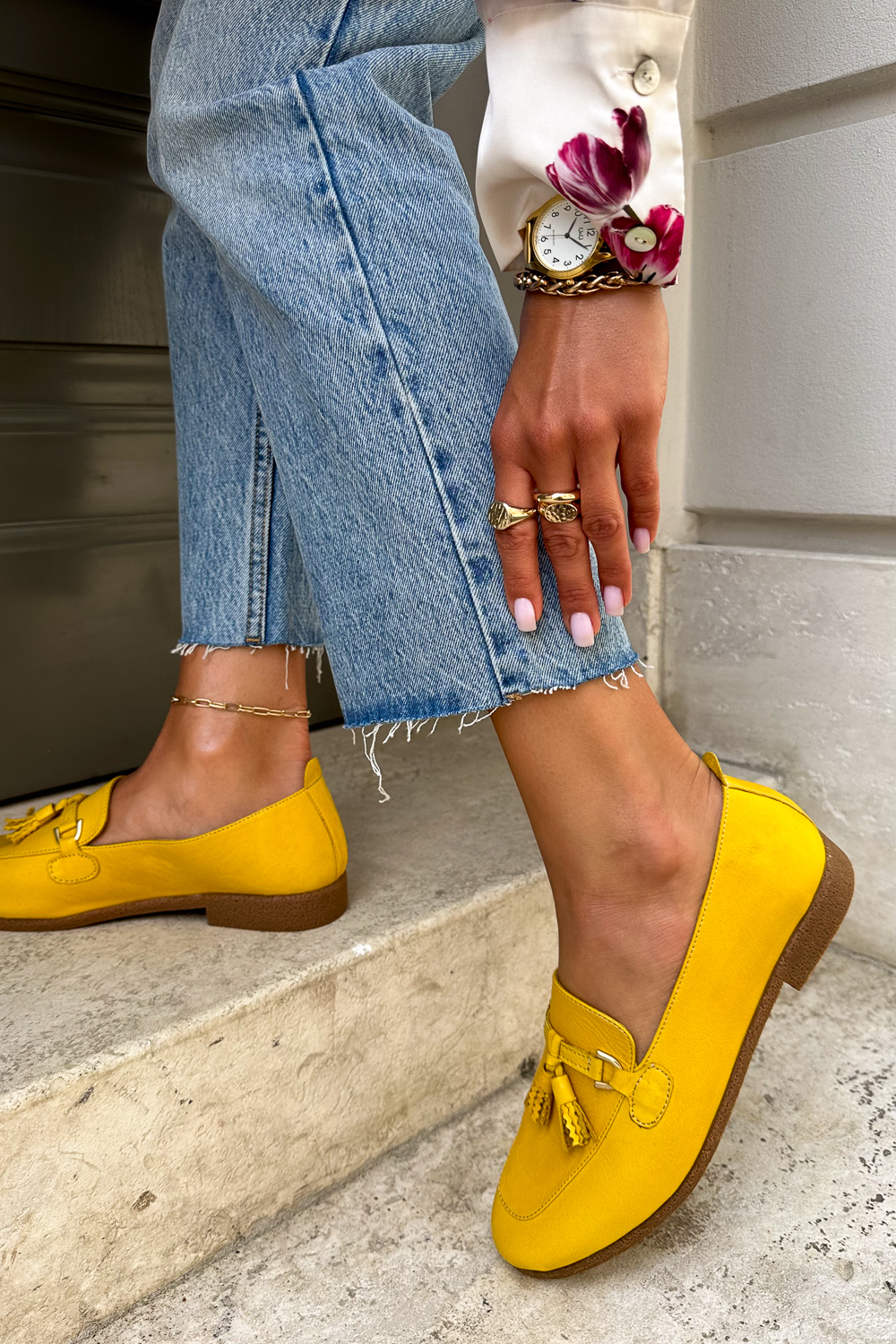 Pistacjowe mokasyny Lamoni