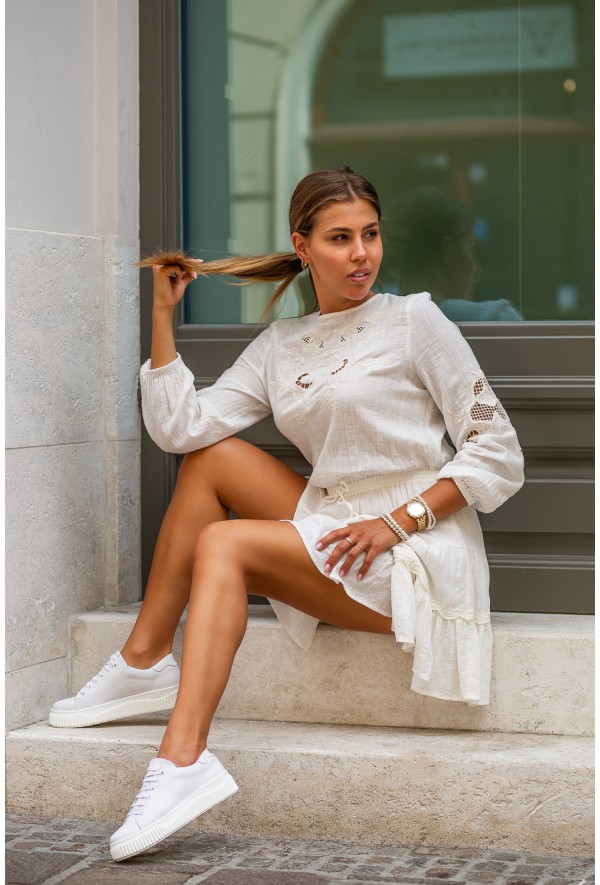 Beżowe trampki Giallo