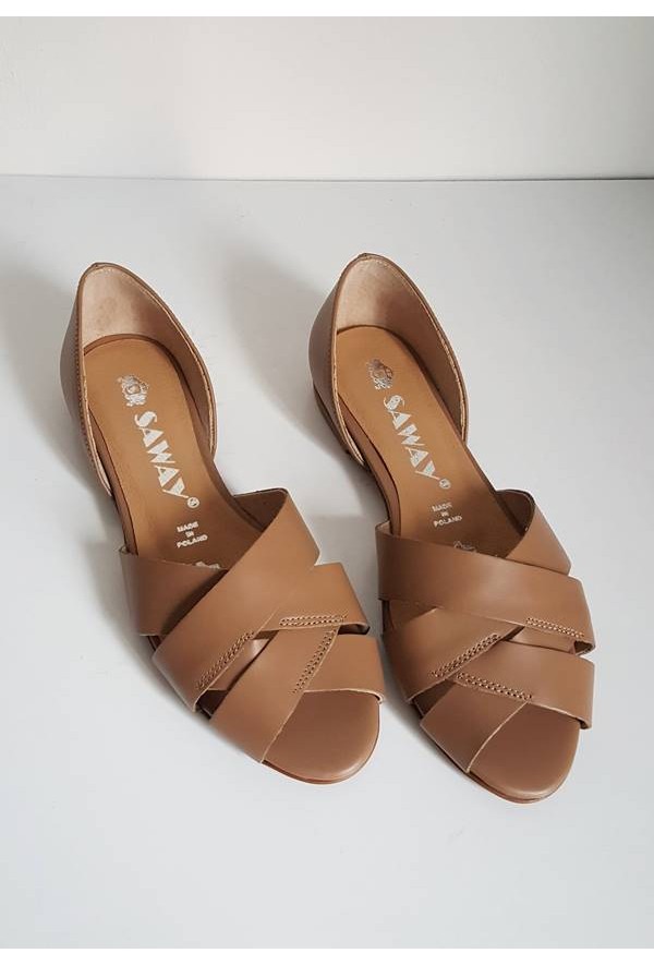 Baleriny Fabiola beż jasny