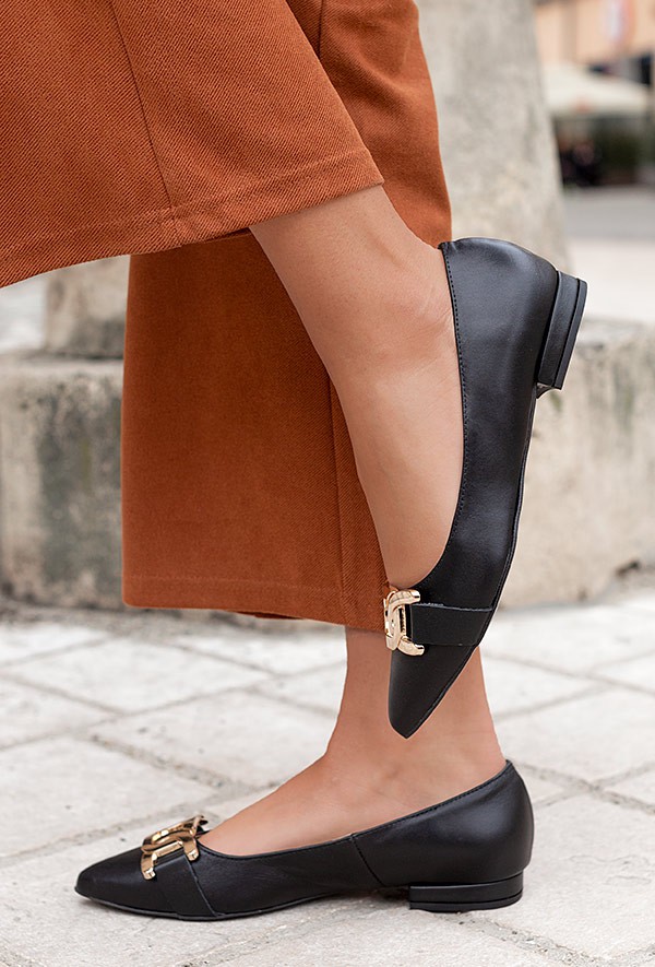 Czarne baleriny Nella