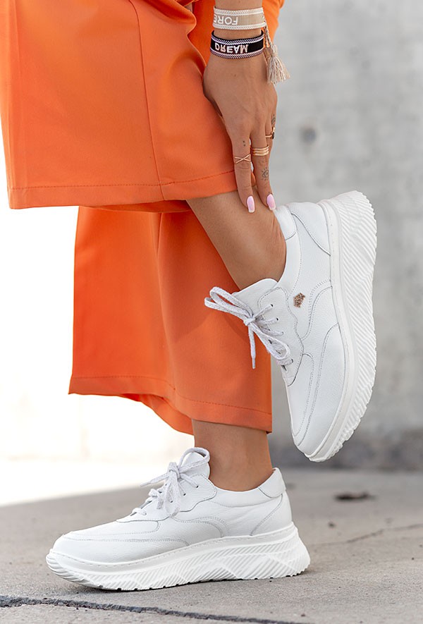 Złote sportowe półbuty Cosima