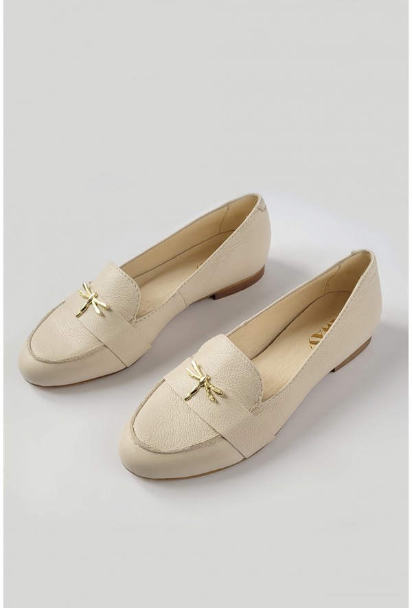 Zamszowe zielone mokasyny Shelley