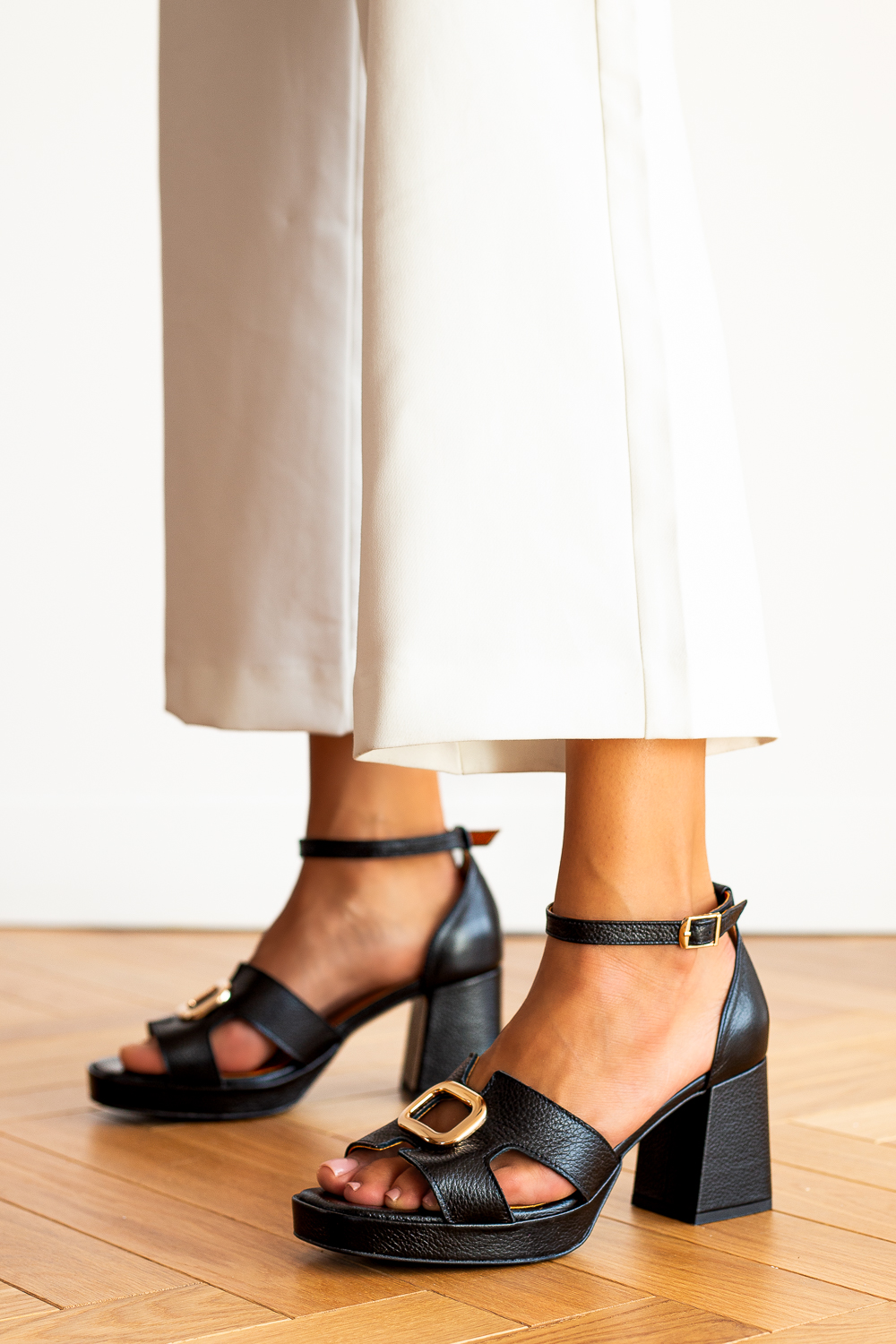 Żółte sandały na platformie Sicilia