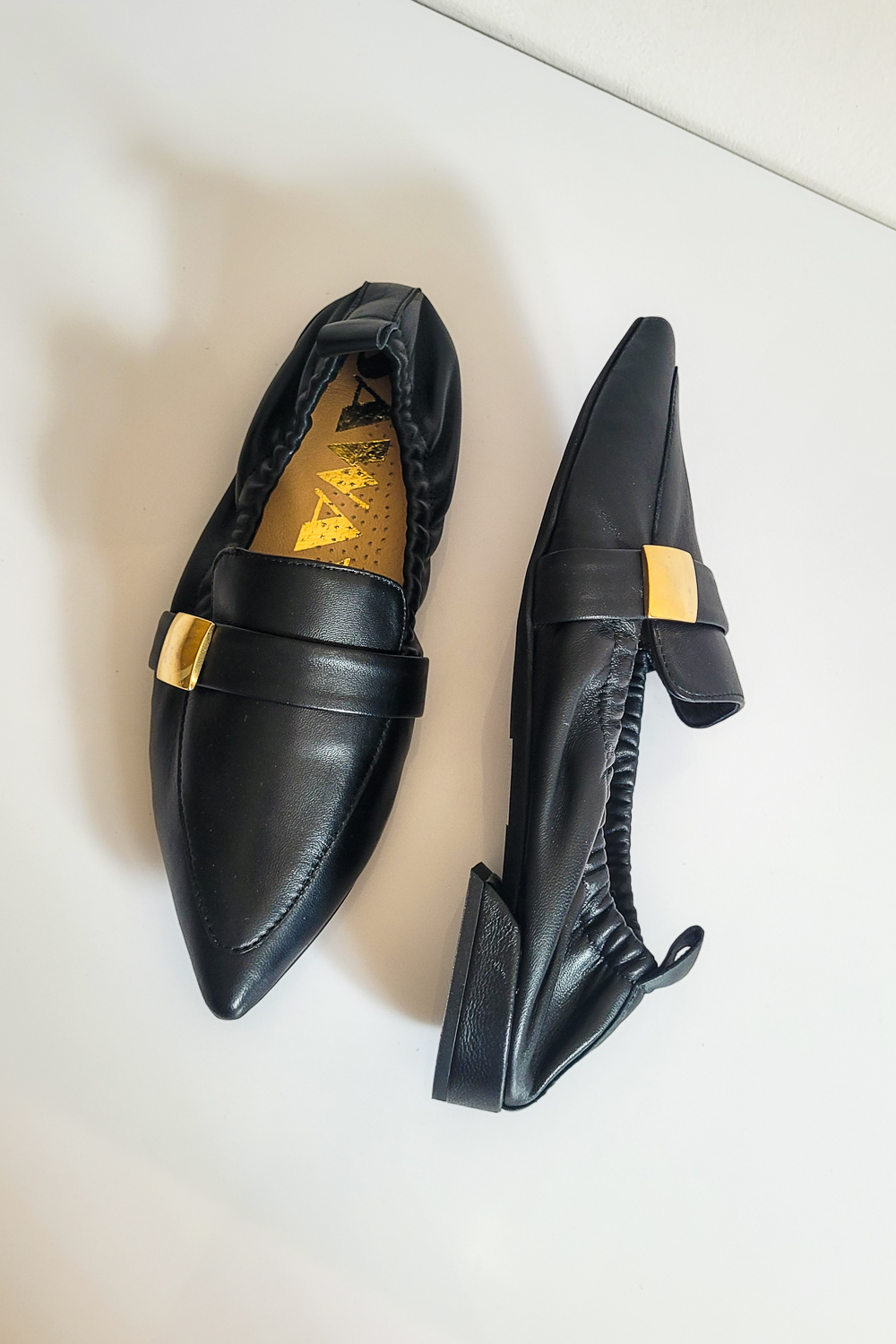 Czarne loafersy Libretta