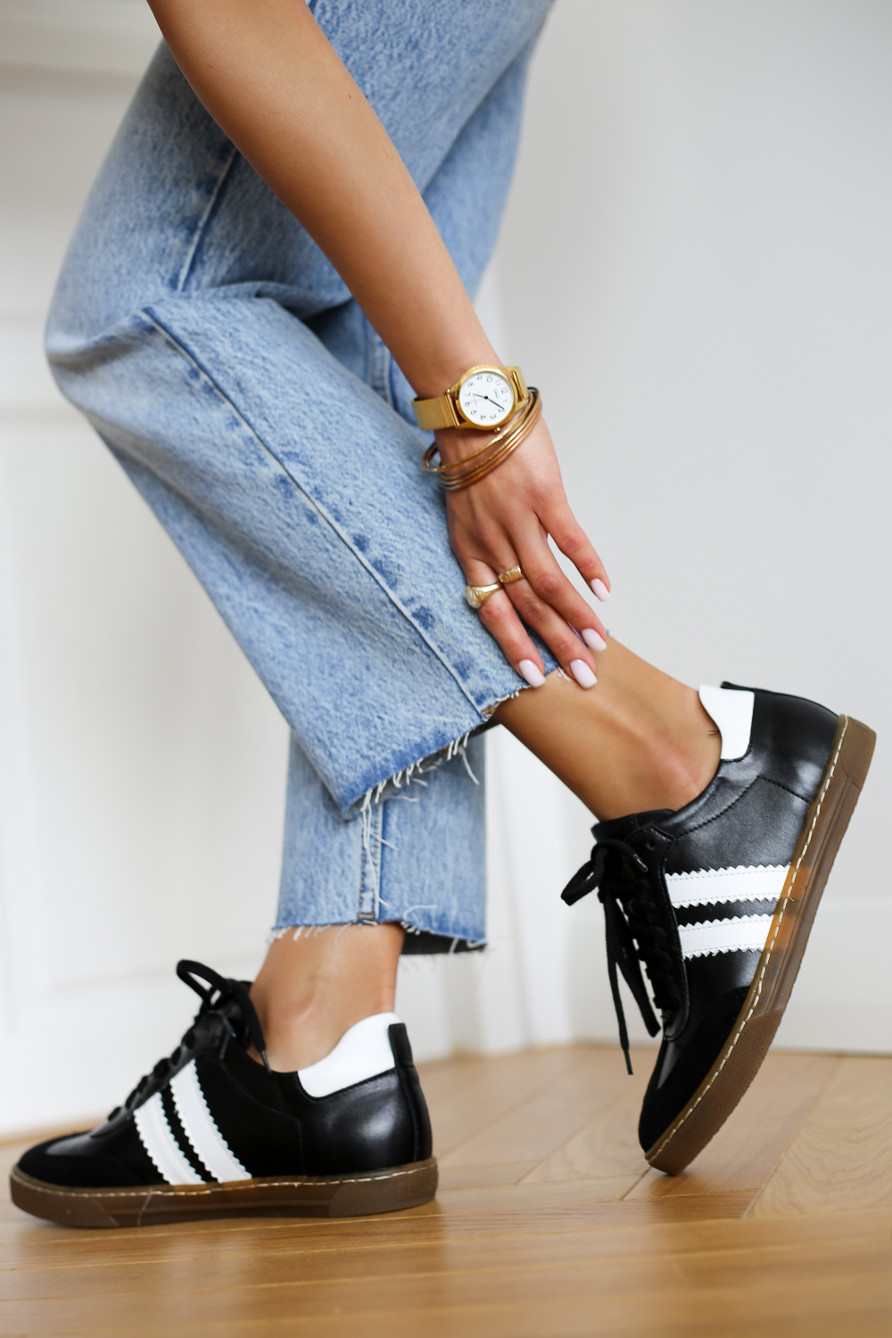 Biało różowe trampki Tesalia