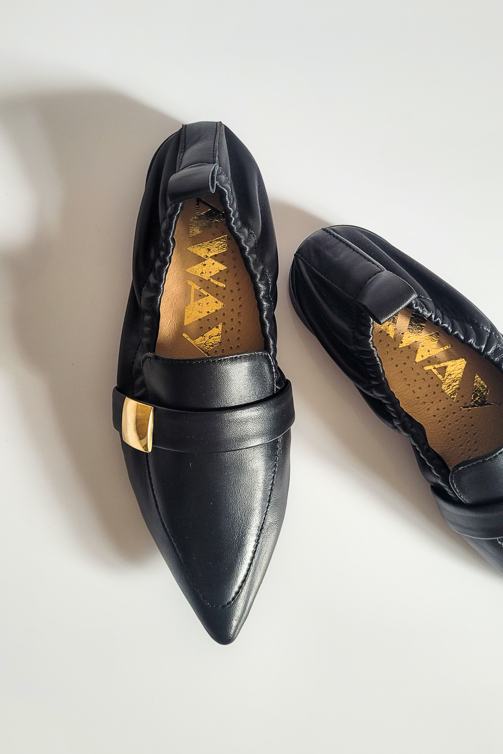 Czarne loafersy Libretta