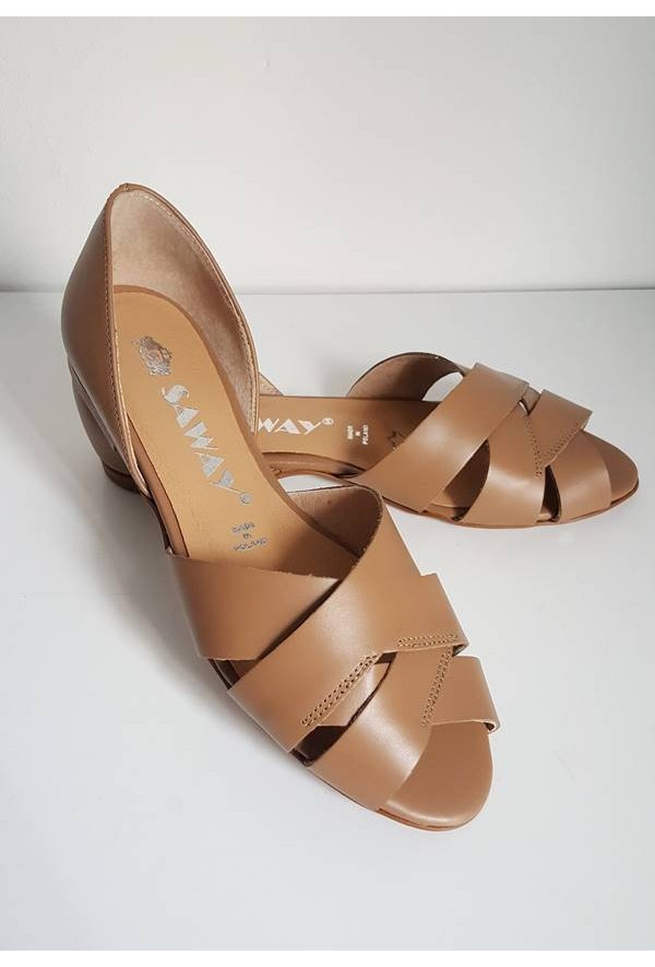 Baleriny Fabiola beż jasny