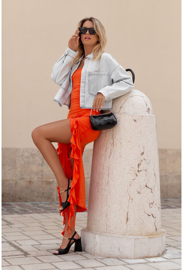 Lakierowane sandały na słupku Diya cappuccino