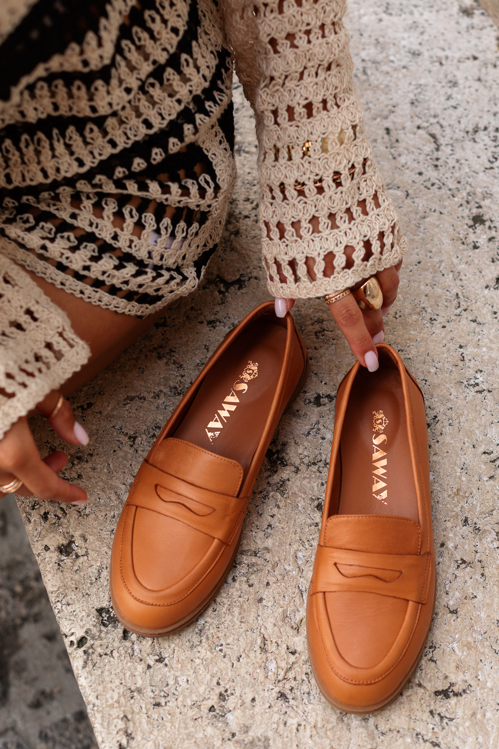 Mokasyny Daniela camel