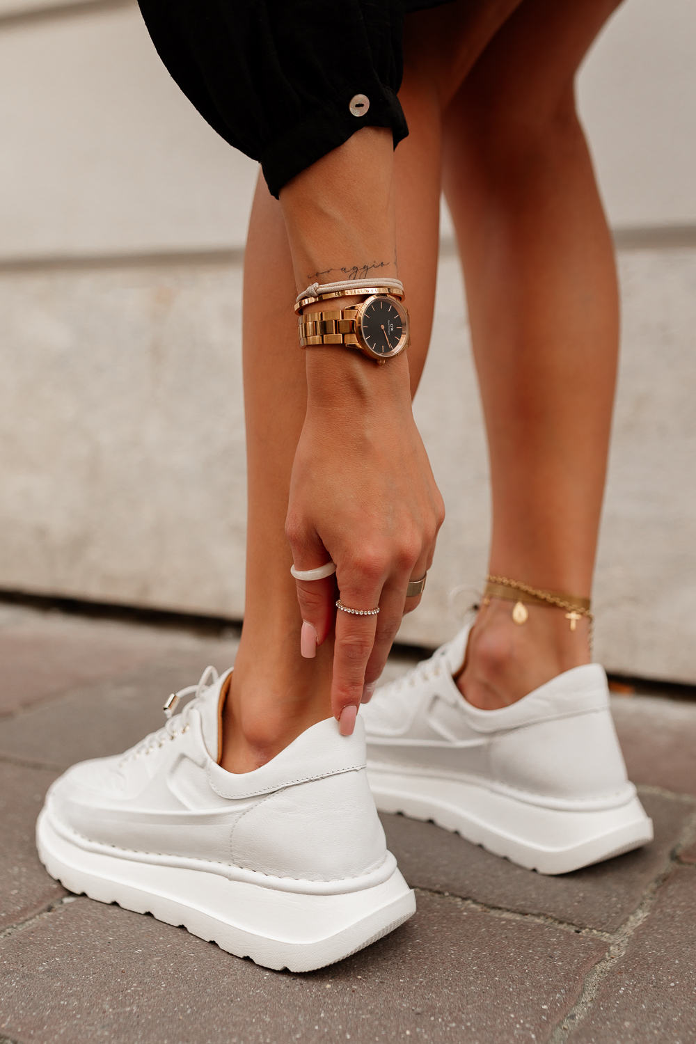 Białe sneakersy Amalia