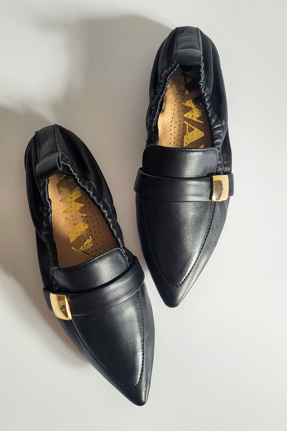 Czarne loafersy Libretta