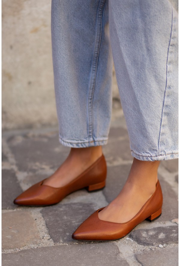 Brązowe baleriny Lisa marrone