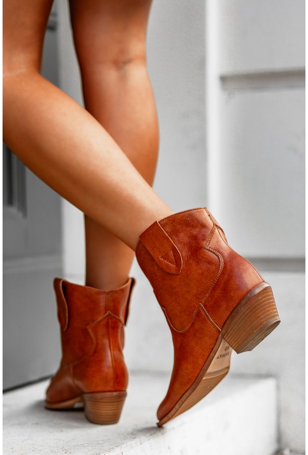 Brązowe kowbojki Elisabetta