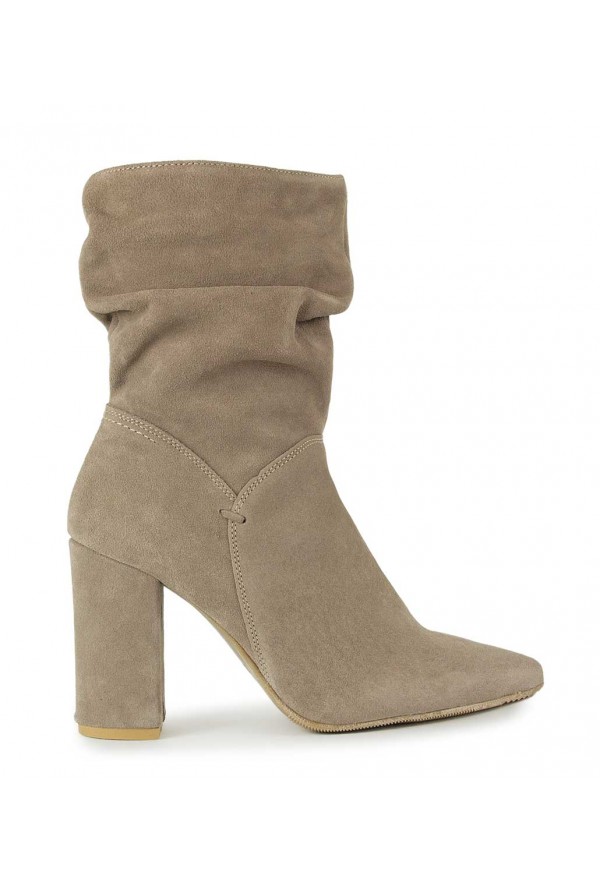Zamszowe botki Imala cappuccino