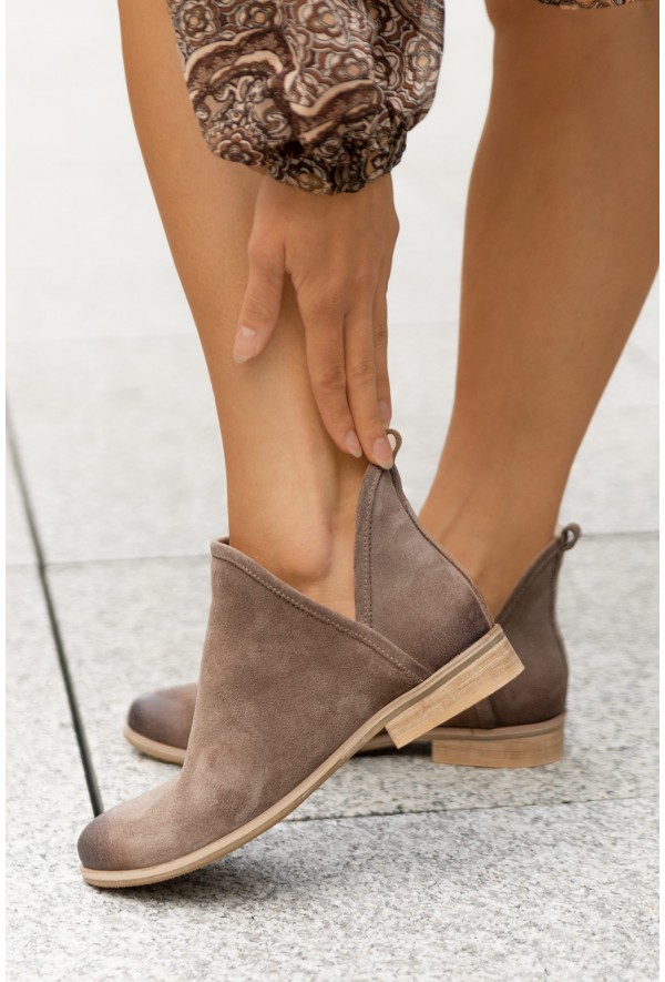 Czarne zamszowe botki Westley