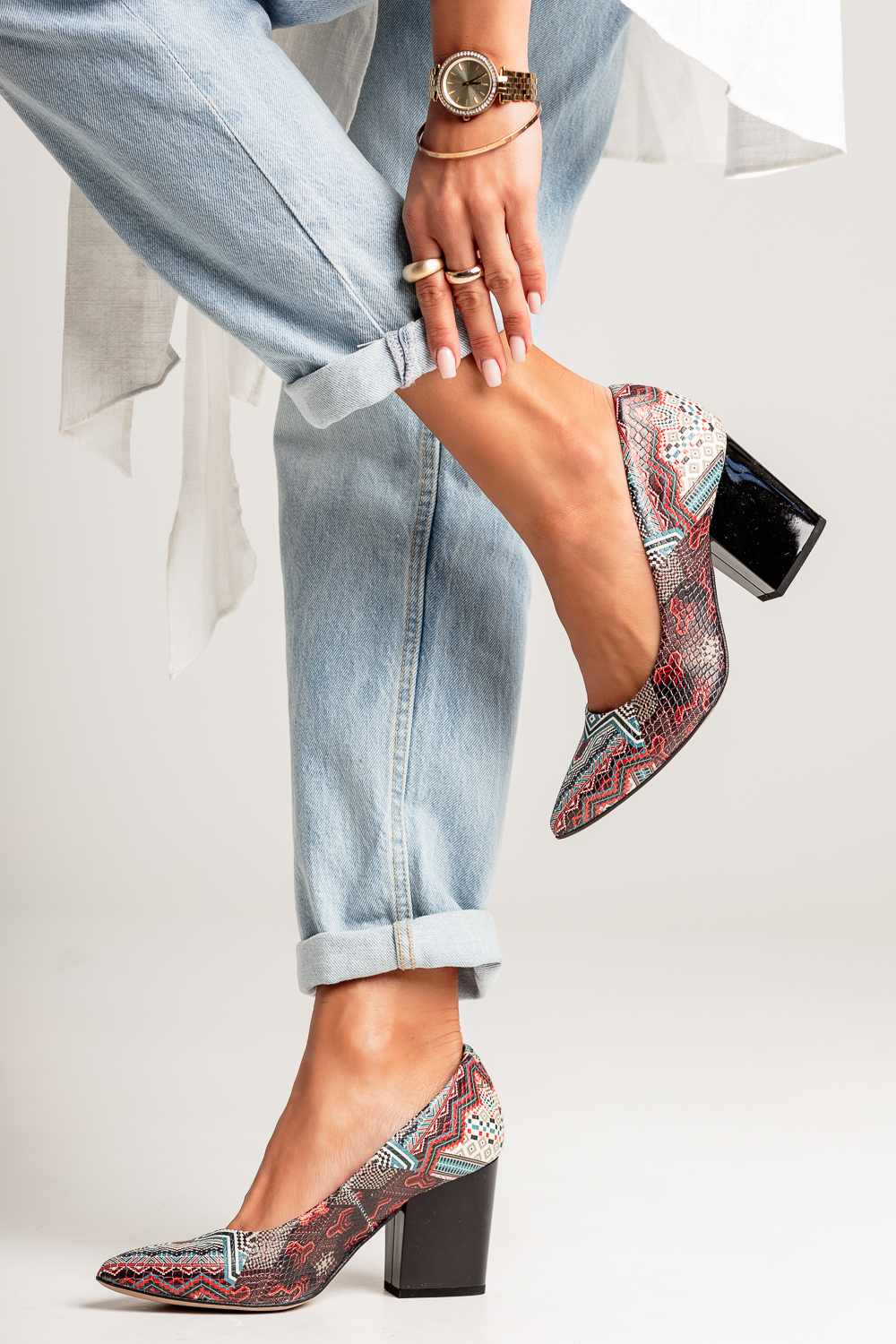 Czarne czółenka Tessa