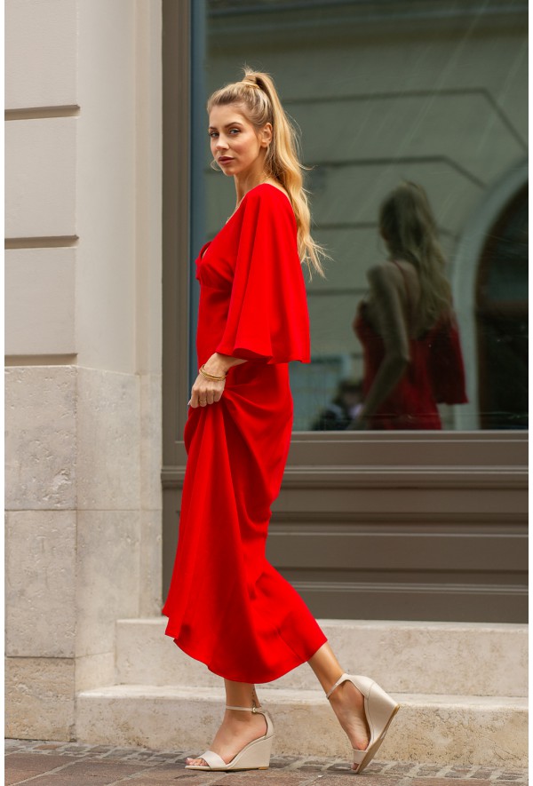 Beżowe sandałki na koturnie Platane