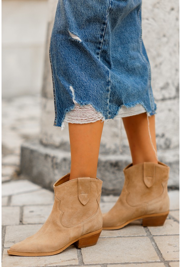 Brązowe kowbojki Elisabetta