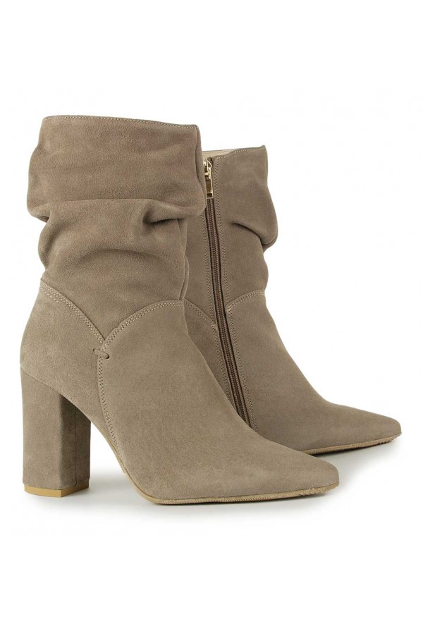 Zamszowe botki Imala cappuccino