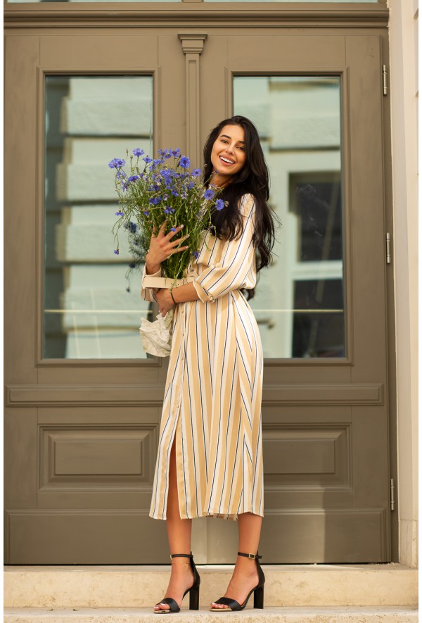 Czarne sandały na słupku Arriana