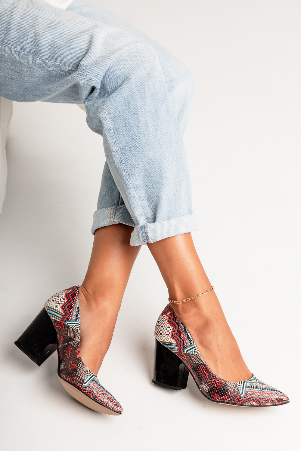 Czarne czółenka Tessa