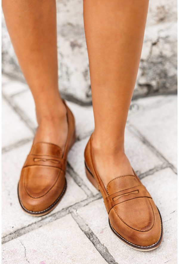 Mokasyny Beirra brąz jasny