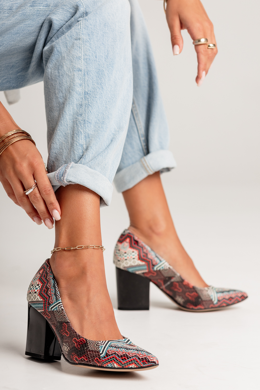 Czarne czółenka Tessa