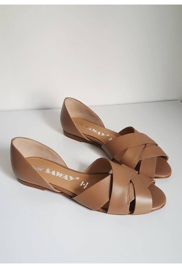 Baleriny Fabiola beż jasny