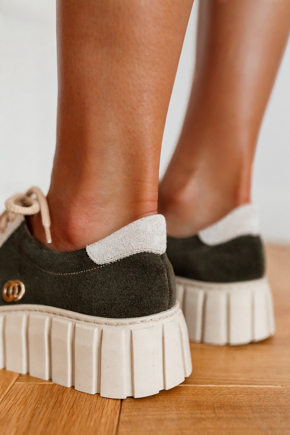 Zielono-bordowe trampki Marmila