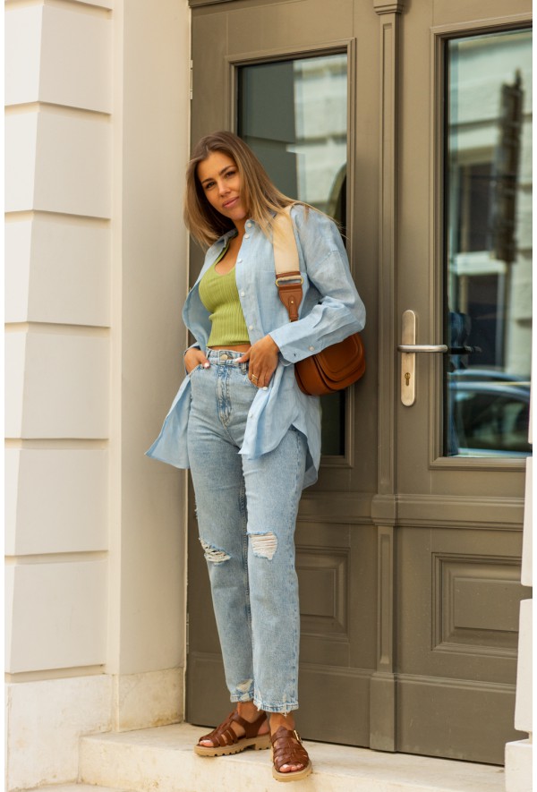 Komfortowe brązowe sandały Esta