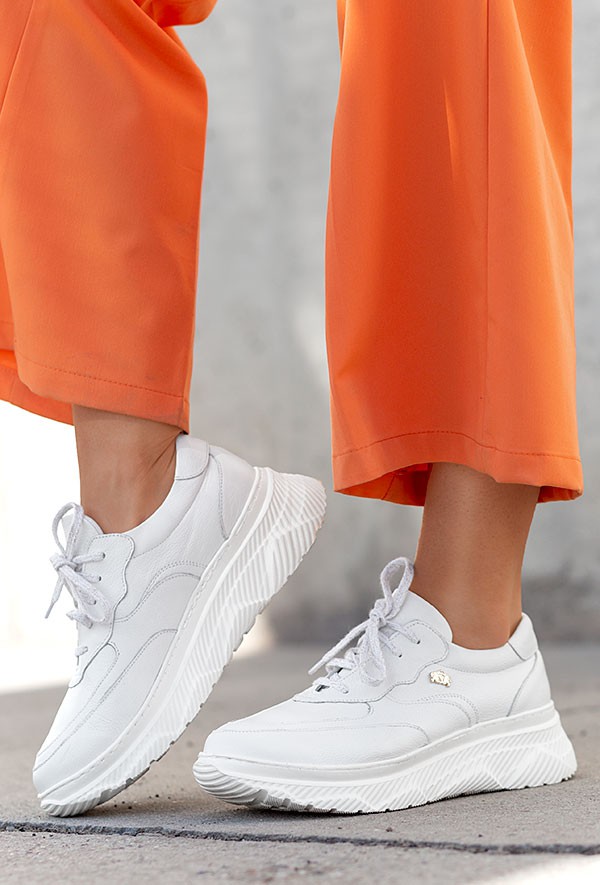 Złote sportowe półbuty Cosima