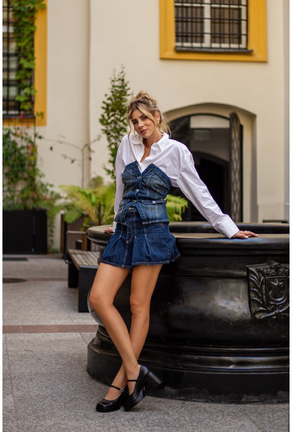 Beżowe zamszowe czółenka Fabia na czarnej podeszwie