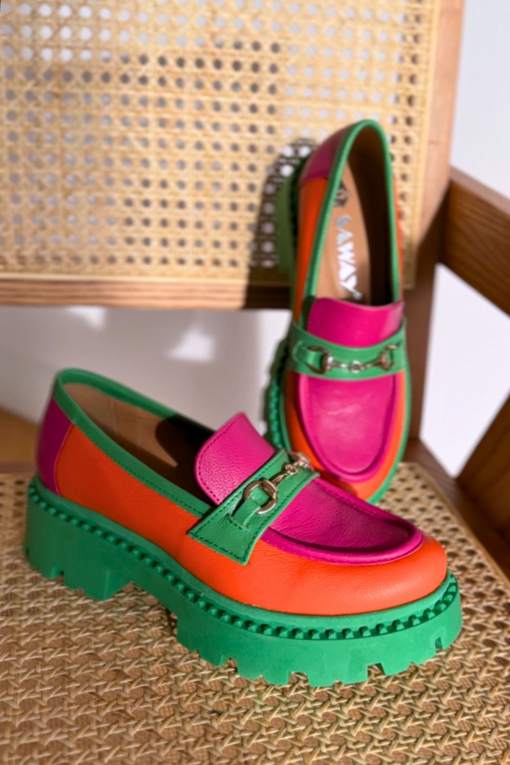 Kolorowe mokasyny Rainbow