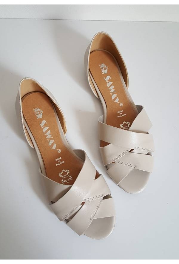 Baleriny Fabiola beż jasny