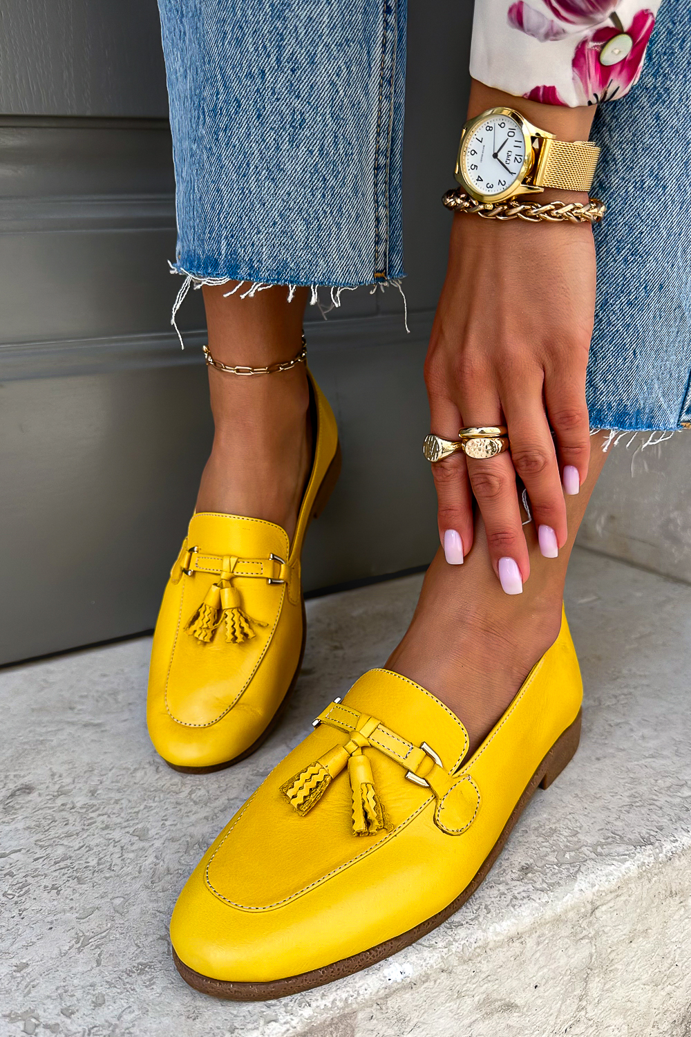 Pistacjowe mokasyny Lamoni