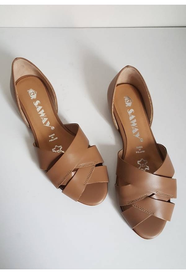 Baleriny Fabiola beż jasny