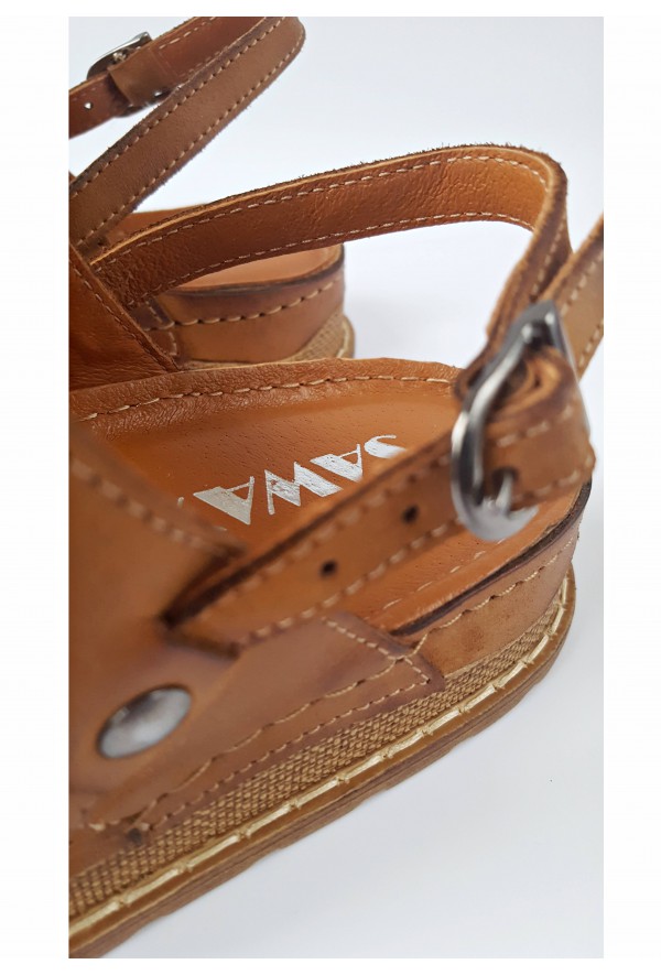 Brązowo-złote sandały Kelsie