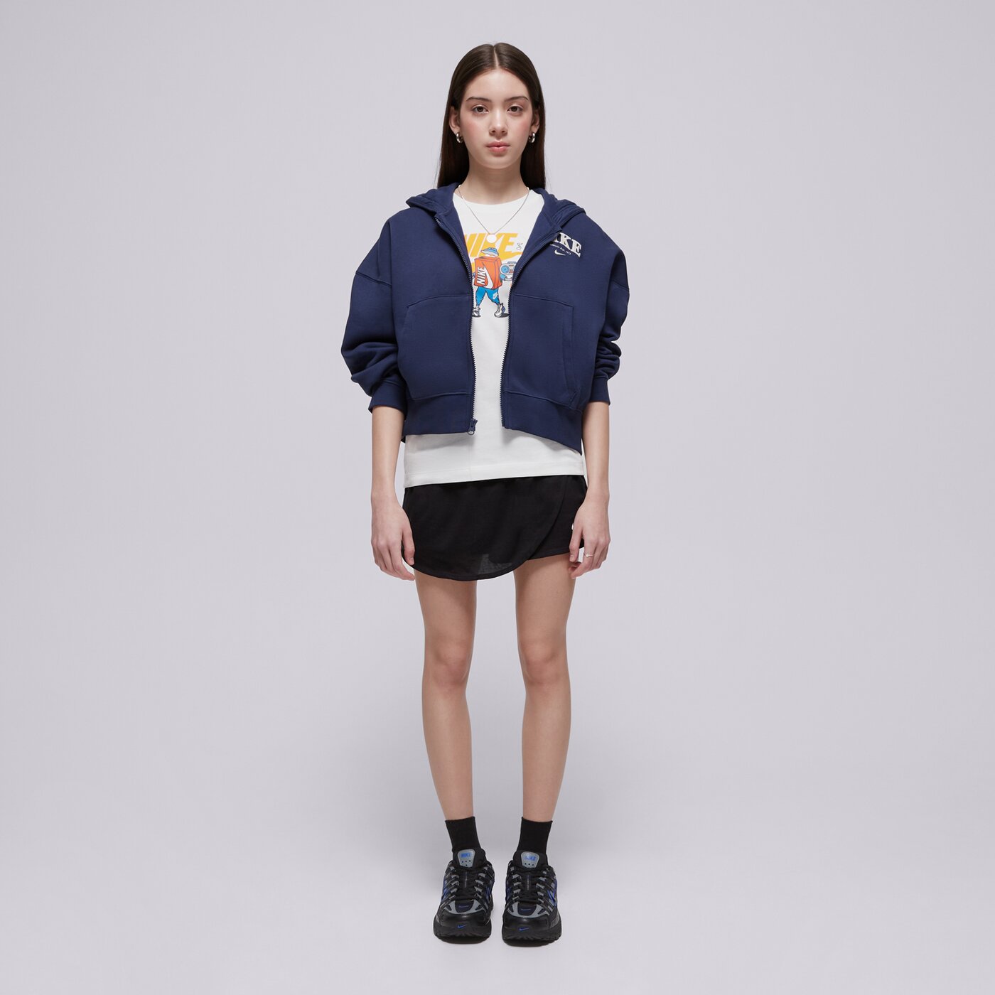 NIKE PULÓVER CIPZÁRAS G NSW FLC FZ HOODIE GIRL