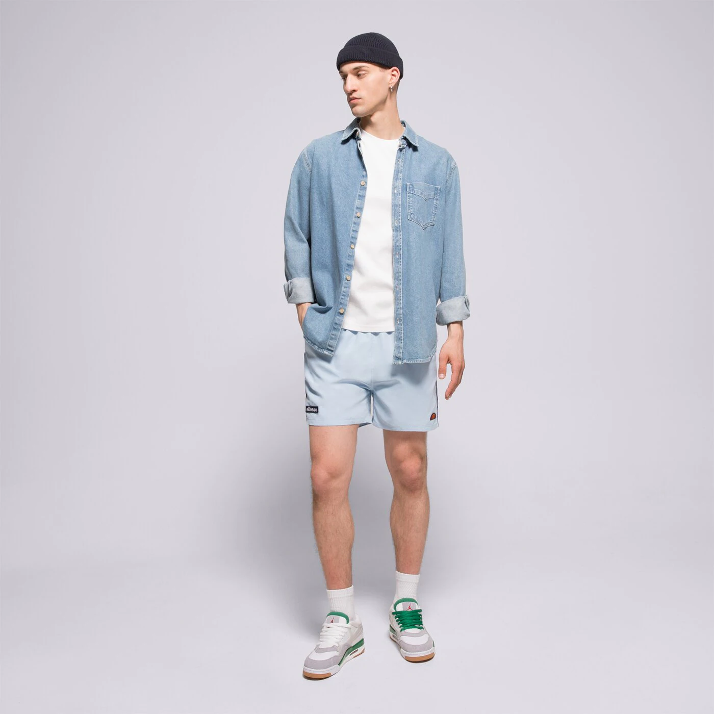 ELLESSE RÖVIDNADRÁG DEM SLACKERS   SWIM SHORT LBLUE/NAVY