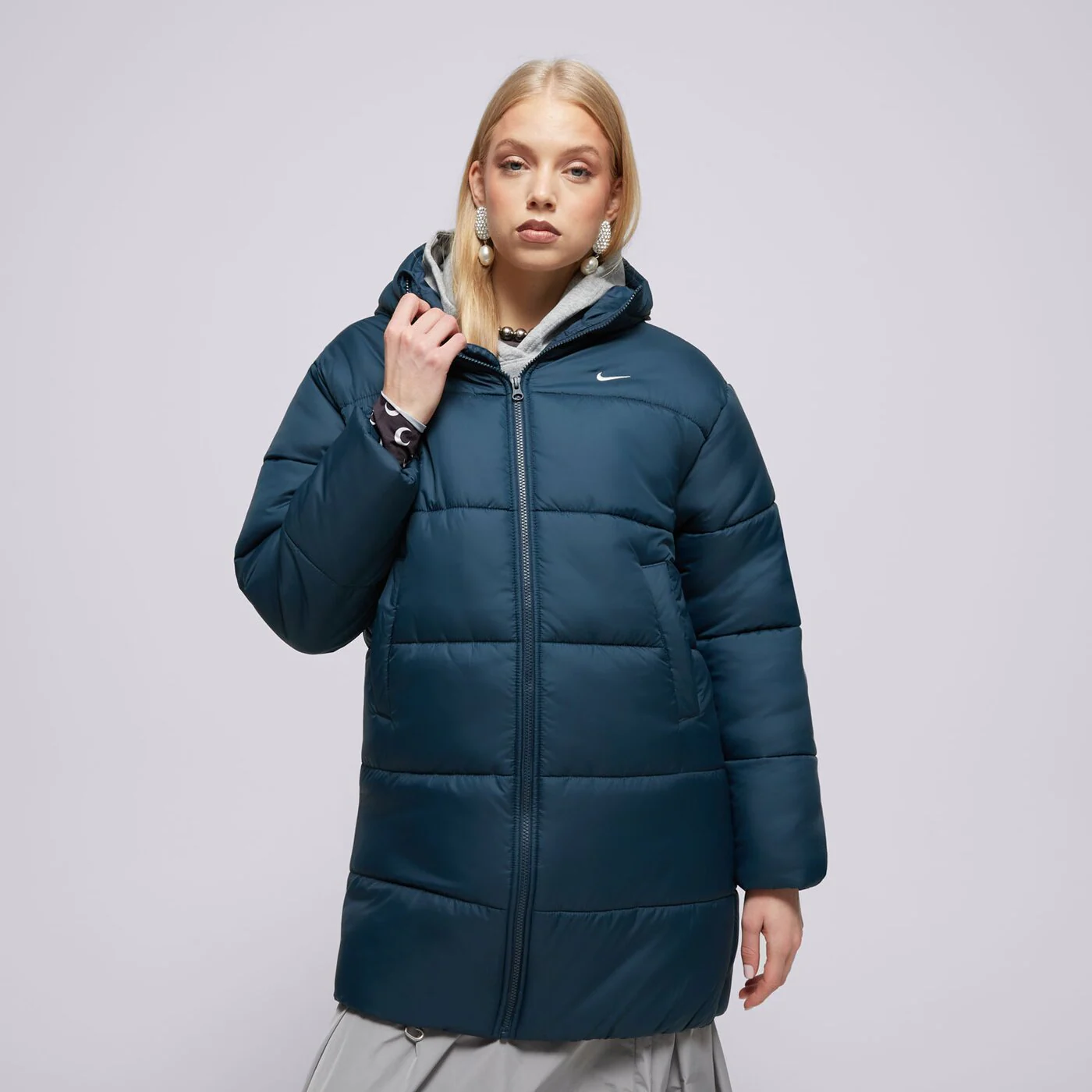 NIKE HOSSZÚ KABÁT W NSW TF SNFL NK CLSC PRKA