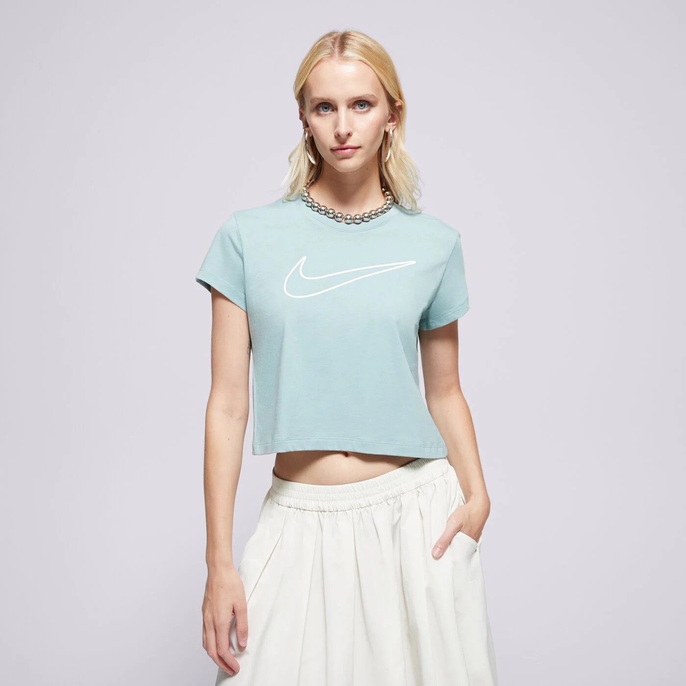 NIKE PÓLÓ W NSW CLUB SS TEE HBR MD