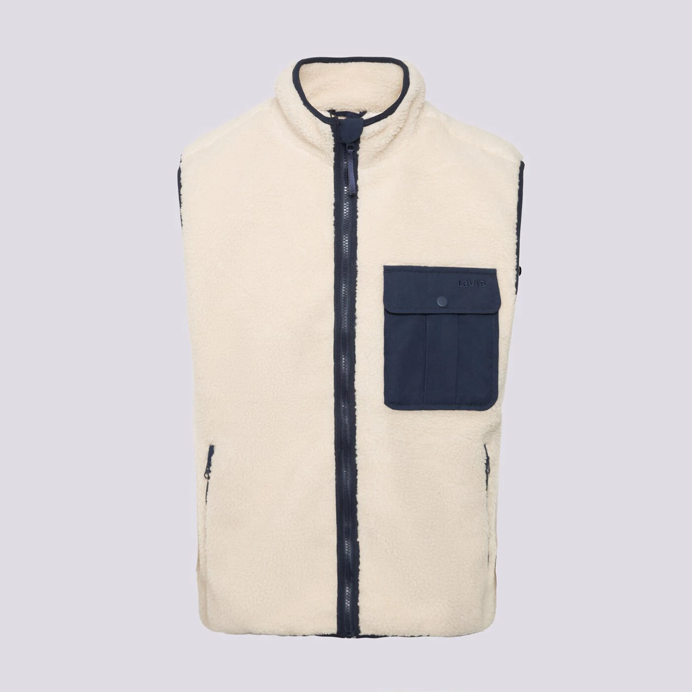 LEVI'S UJJATLAN PULÓVER JOONIE   SHERPA VEST NEUTRALS