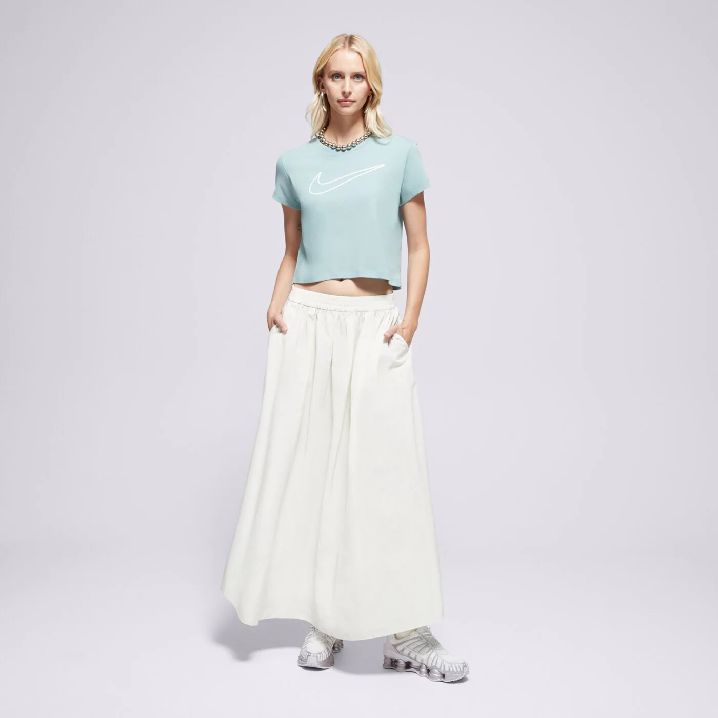 NIKE PÓLÓ W NSW CLUB SS TEE HBR MD