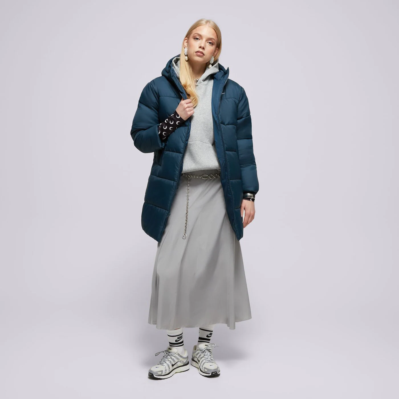 NIKE HOSSZÚ KABÁT W NSW TF SNFL NK CLSC PRKA