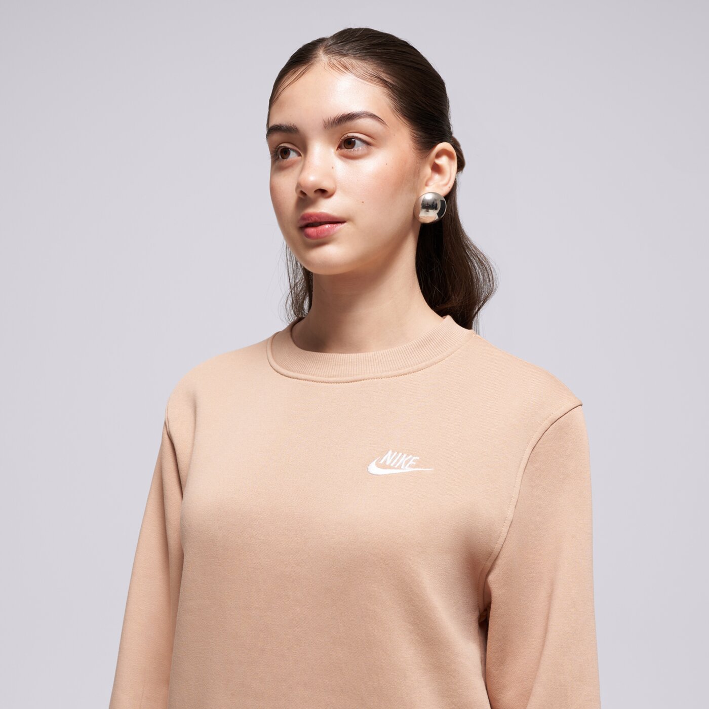 NIKE PULÓVER K NSW CLUB FLC CREW LS LBR BOY
