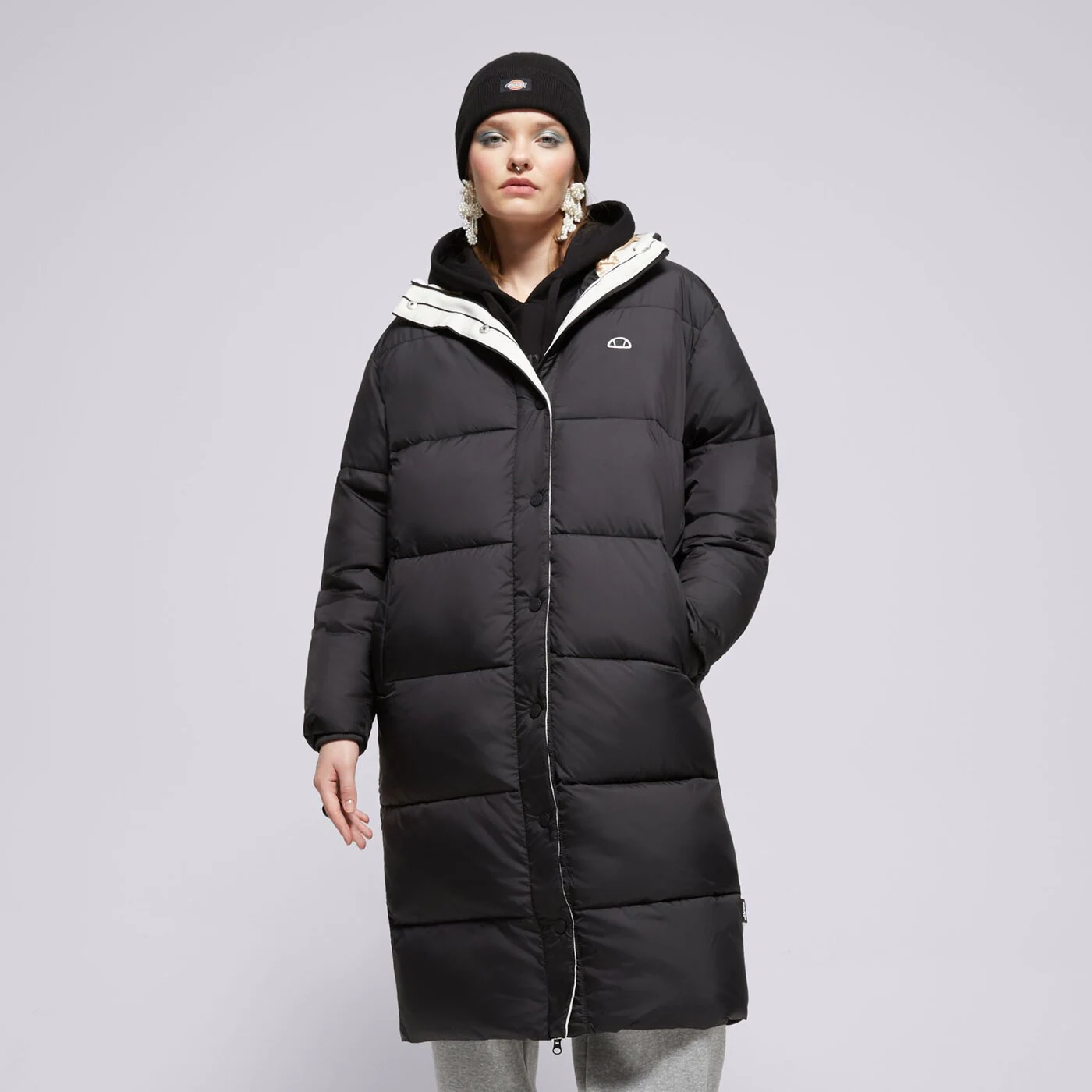 ELLESSE HOSSZÚ KABÁT HURRICANE PADDED JACKET BLK