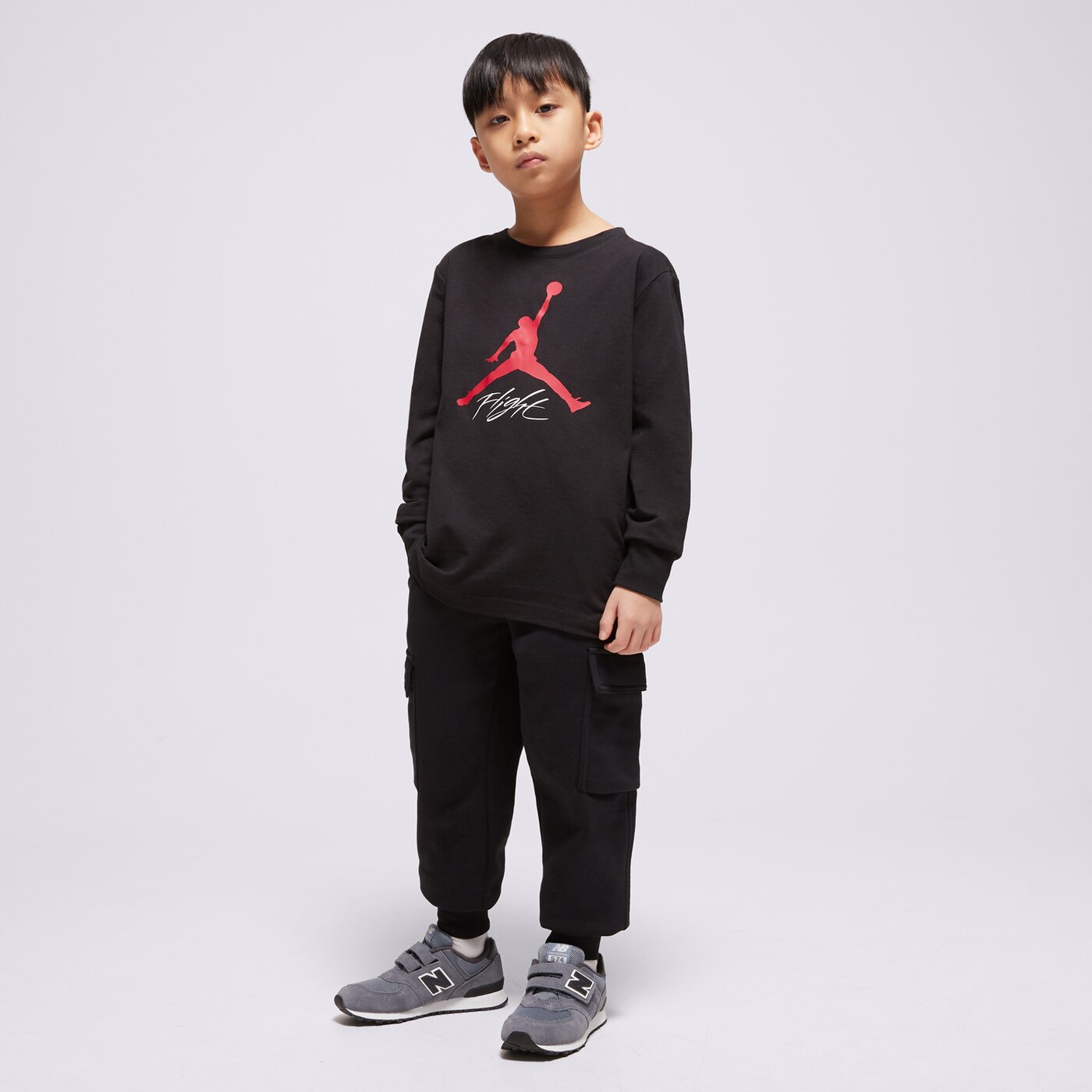 JORDAN PÓLÓ JDB BASELINE FLIGHT LS TEE BOY
